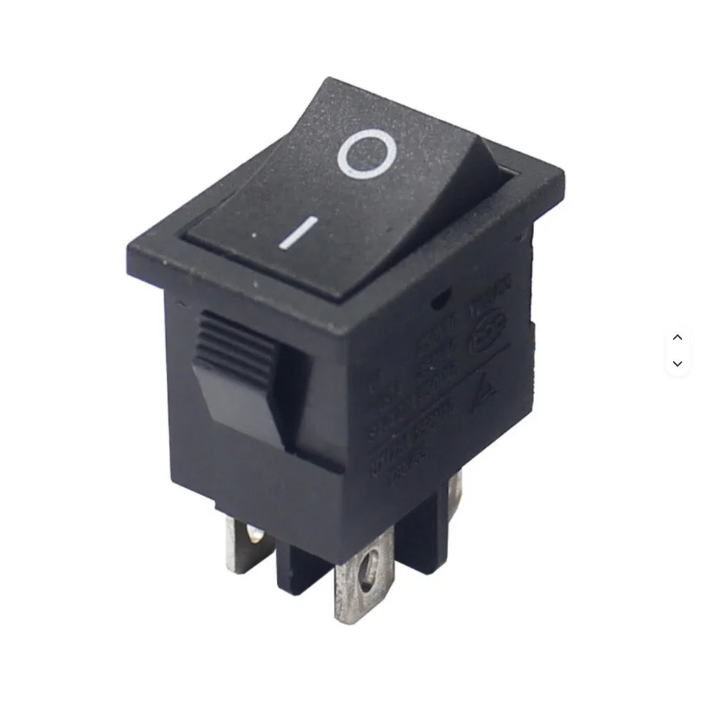 2 Pcs KCD1-4-201 DPST Rocker Switch 4 Pin ON-OFF AC 250V 6A 125V 10A